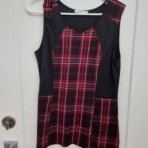 RICKIS plaid Tank top Size Large